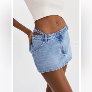 NWT Lamarque fantina denim short skort skirt XS